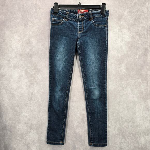 Arizona Jean Co Blue Jeans Demin Skinny Jegging Junior Kids Youth 10 Regular - Picture 1 of 8